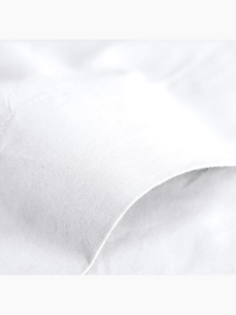 Drap plat - Coton Pur - 100 % Coton 57 Fils/cm² Blanc - Kiabi