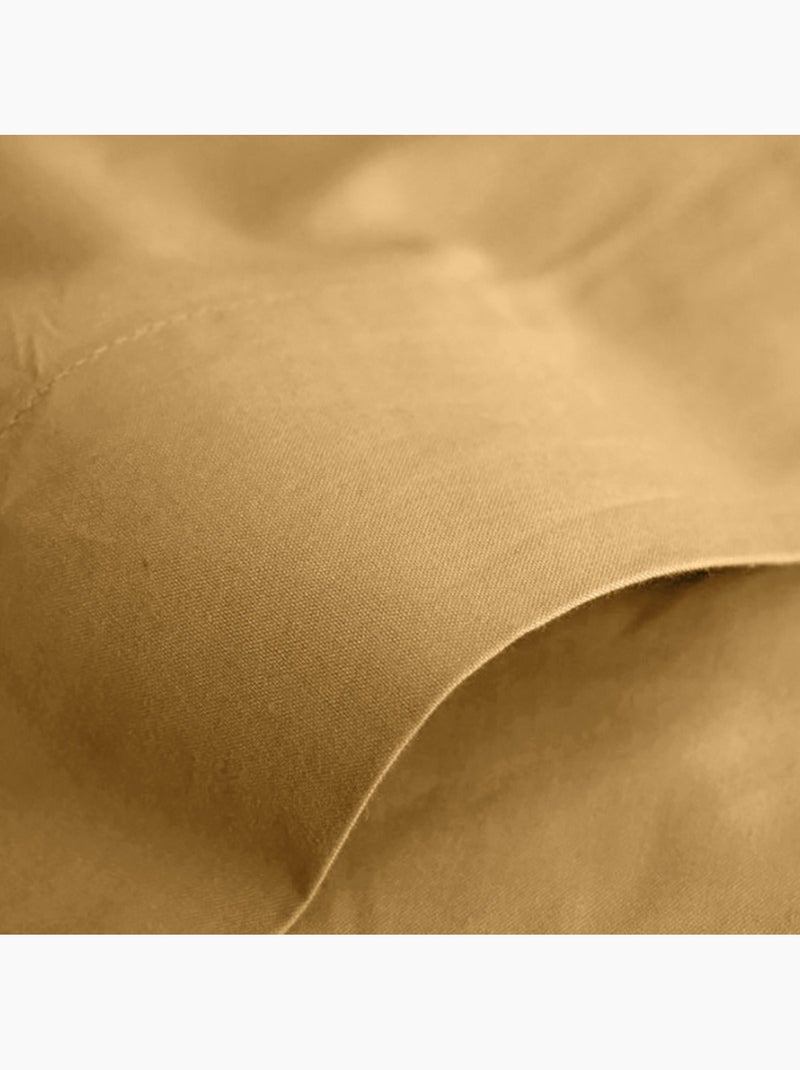 Drap plat - Coton Pur - 100 % Coton 57 Fils/cm² Miel - Kiabi