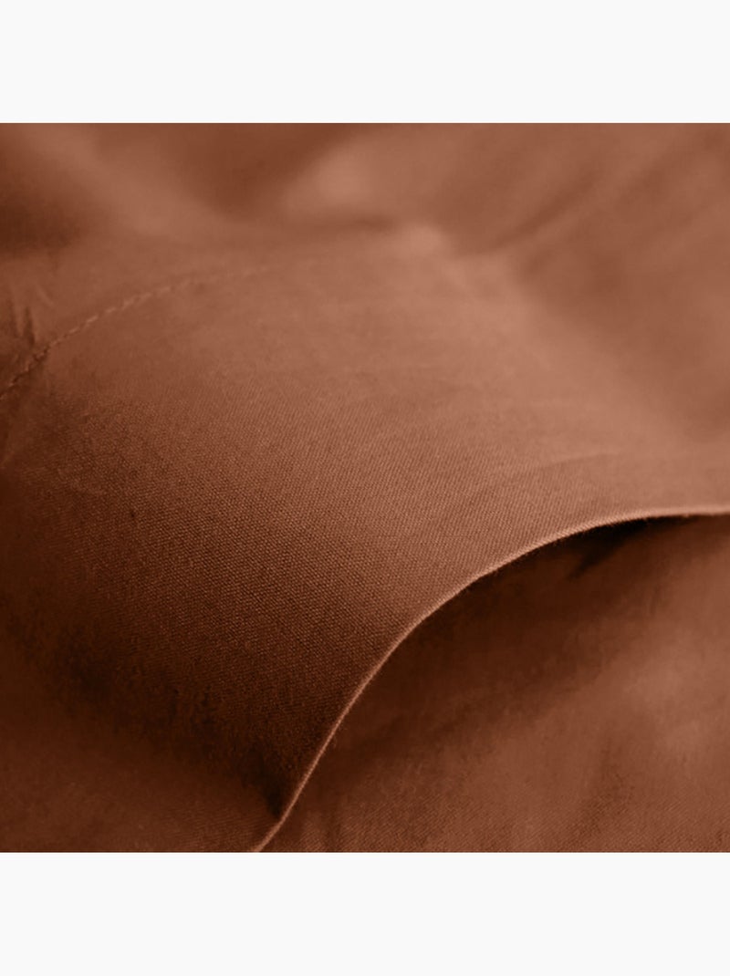 Drap plat - Coton Pur - 100 % Coton 57 Fils/cm² Rouge - Kiabi