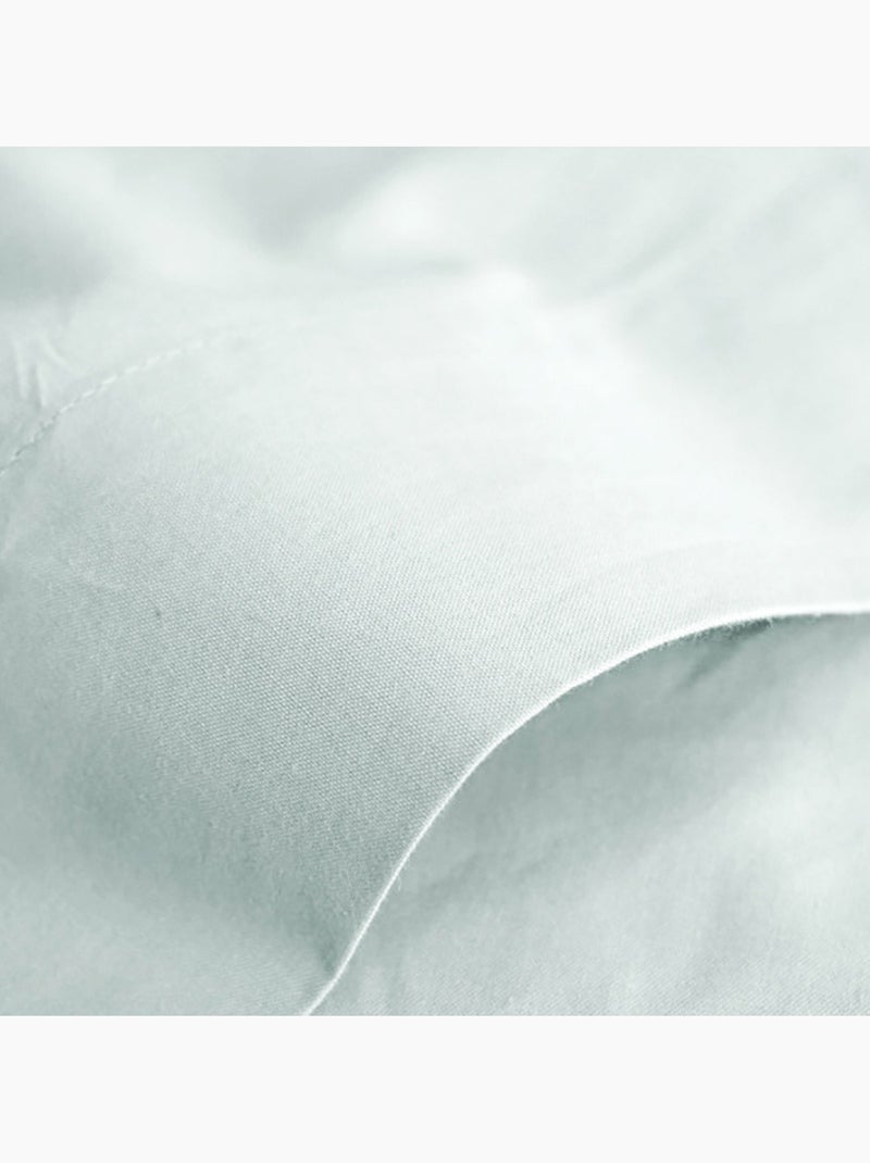 Drap plat - Coton Pur - 100 % Coton 57 Fils/cm² Vert menthe - Kiabi