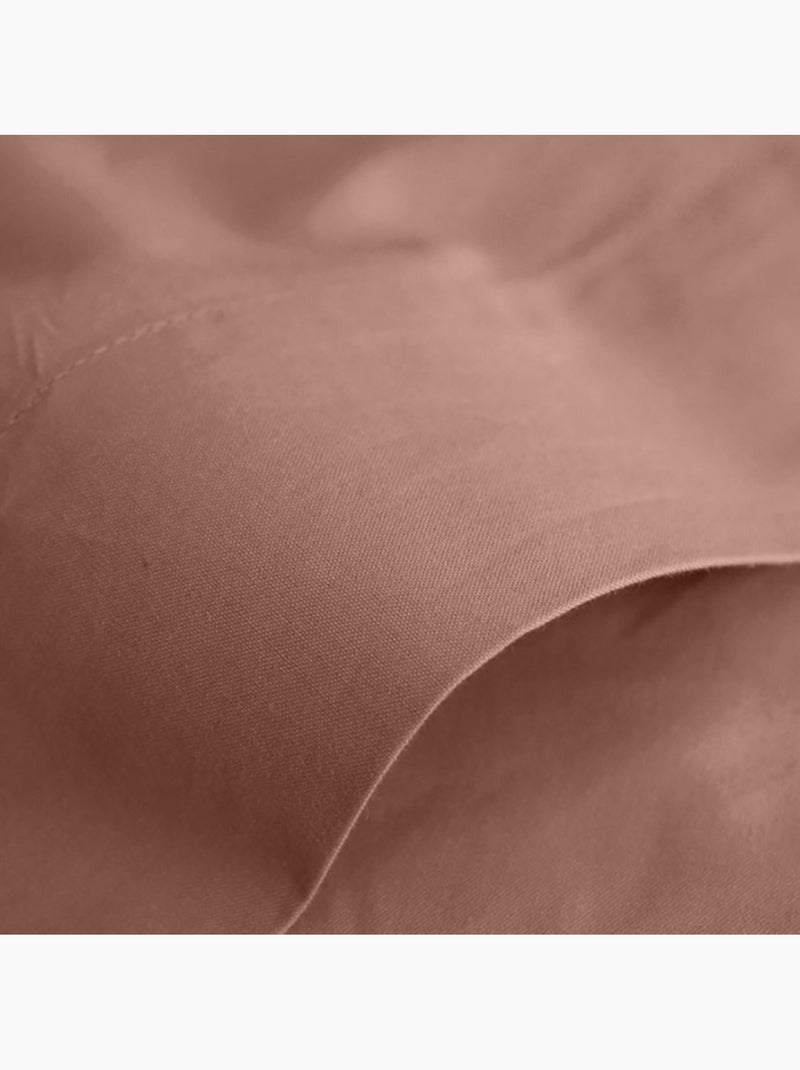 Drap plat - Coton Pur - 100 % Coton 57 Fils/cm² Vieux rose - Kiabi