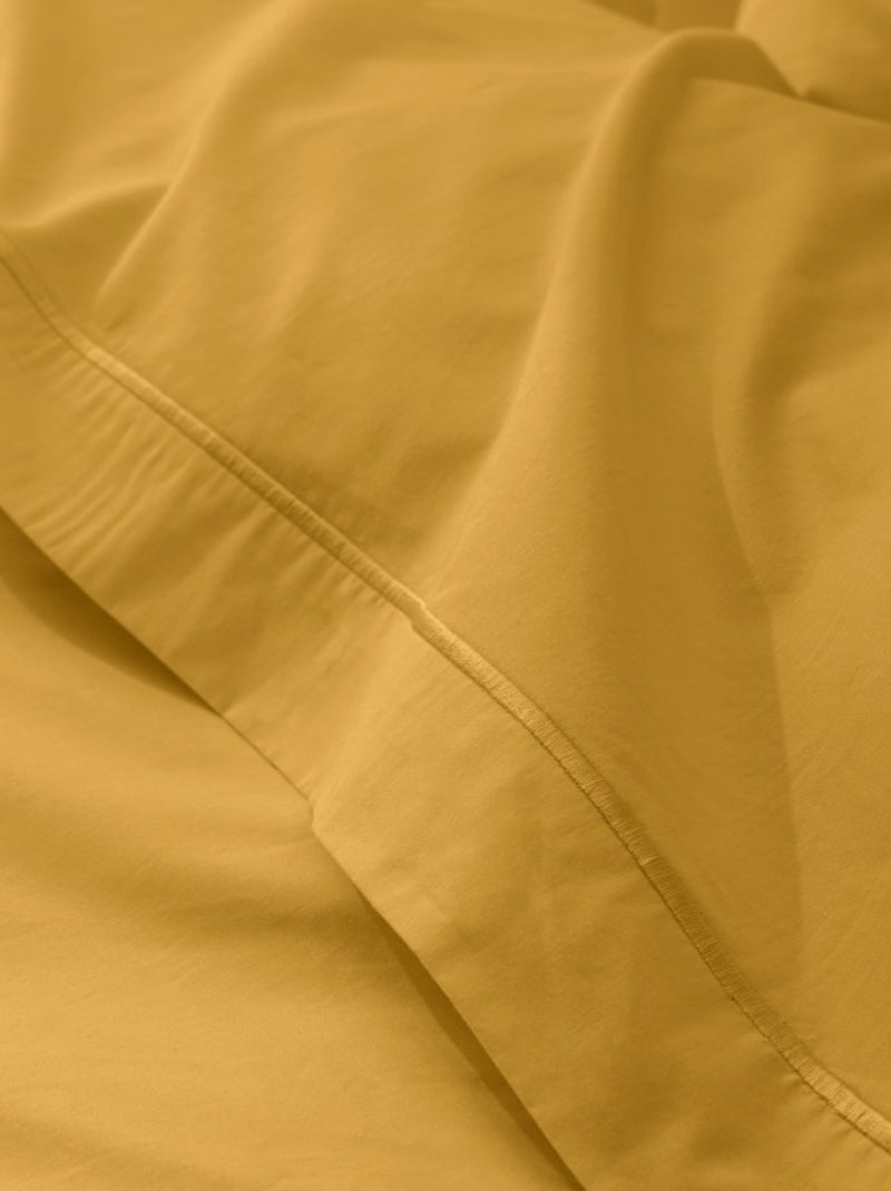 Drap plat - Coton Pur - 100% Percale de coton peigné Orange - Kiabi
