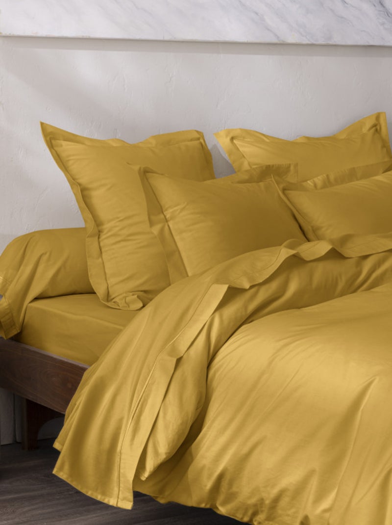 Drap plat - Coton Pur - 100% Percale de coton peigné Orange - Kiabi