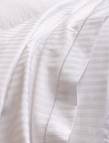 Drap plat - Coton Pur - 100% Satin de coton Peigné" / 120 fils/cm²