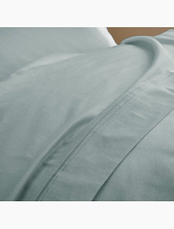 Drap plat - Coton Pur - 100% Satin de coton Peigné" / 120 fils/cm²