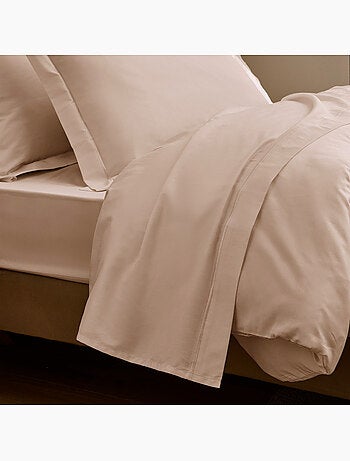 Drap plat - Coton Pur - 100% Satin de coton Peigné" / 120 fils/cm²
