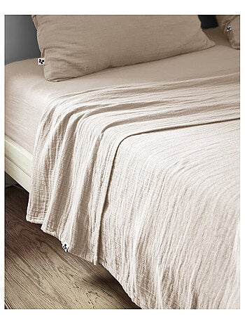 Drap plat - L'effet papillon - 100% gaze de coton 125 gr/m²