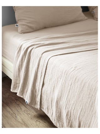 Drap plat - L'effet papillon - 100% gaze de coton 125 gr/m²
