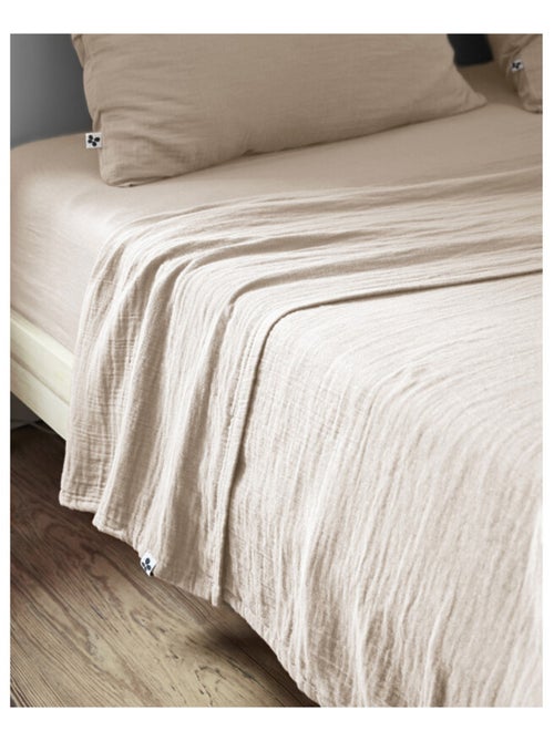 Drap plat - L'effet papillon - 100% gaze de coton 125 gr/m² - Kiabi