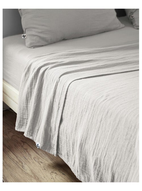 Drap plat - L'effet papillon - 100% gaze de coton 125 gr/m² - Kiabi