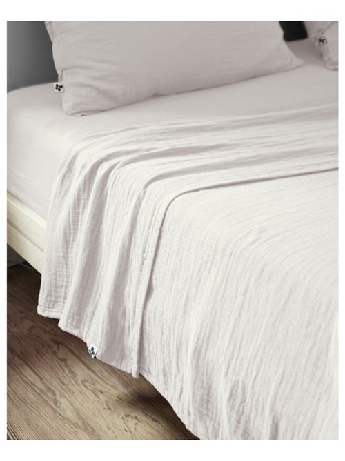 Drap plat - L'effet papillon - 100% gaze de coton 125 gr/m² - Kiabi