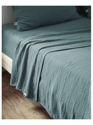 Drap plat - L'effet papillon - 100% gaze de coton 125 gr/m²