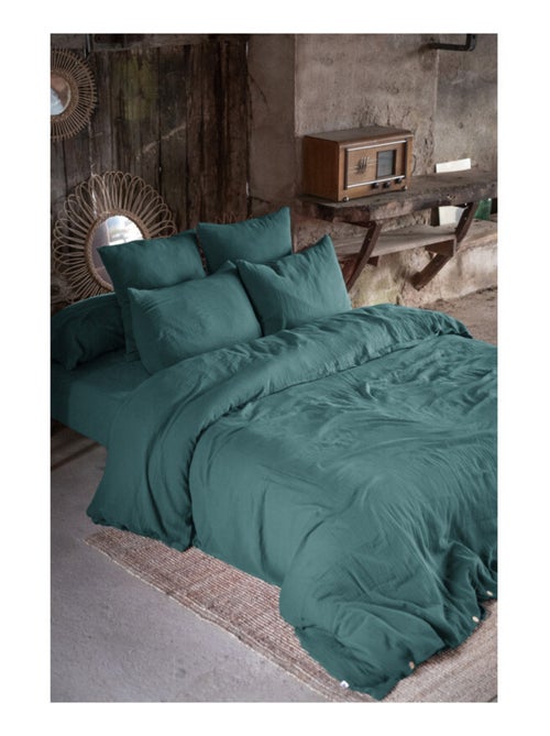 Drap plat - L'effet papillon - 100% gaze de coton 125 gr/m² - Kiabi