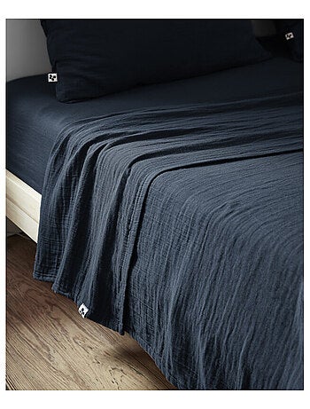 Drap plat - L'effet papillon - 100% gaze de coton 125 gr/m²