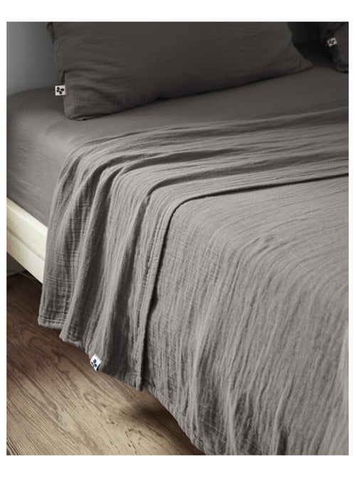 Drap plat - L'effet papillon - 100% gaze de coton 125 gr/m² - Kiabi