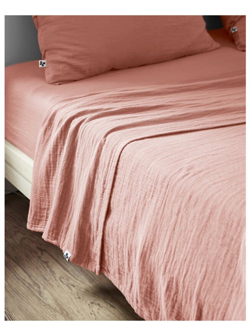 Drap plat - L'effet papillon - 100% gaze de coton 125 gr/m² - Kiabi