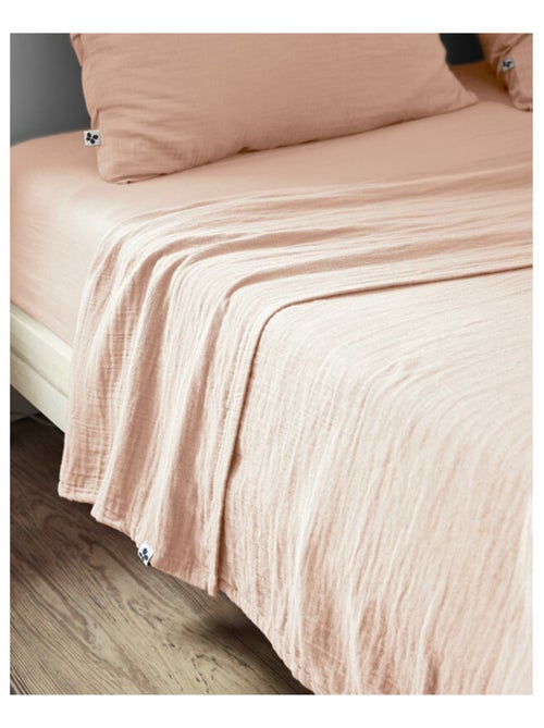Drap plat - L'effet papillon - 100% gaze de coton 125 gr/m² - Kiabi
