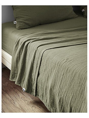Drap plat - L'effet papillon - 100% gaze de coton 125 gr/m²