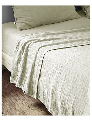 Drap plat - L'effet papillon - 100% gaze de coton 125 gr/m²