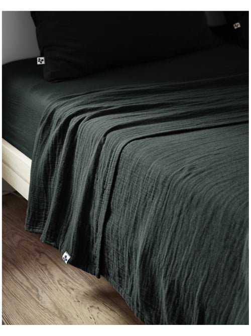 Drap plat - L'effet papillon - 100% gaze de coton 125 gr/m² - Kiabi