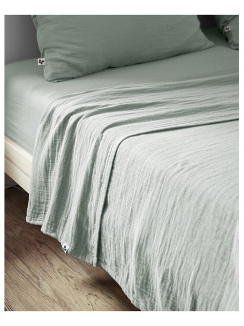 Drap plat - L'effet papillon - 100% gaze de coton 125 gr/m² - Kiabi
