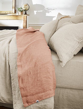 Drap plat - L'effet papillon - 100% Lin lavé