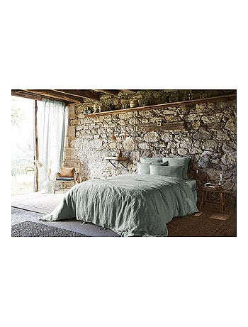 Drap plat - L'effet papillon - 100% Lin lavé