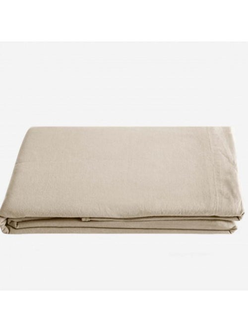 Drap plat - Vent du Sud - 100 % coton lavé 63 fils/cm² - Kiabi
