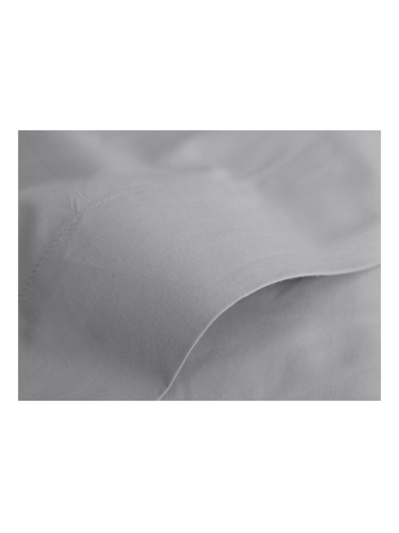 Drap plat - Vent du Sud - 100% Percale de coton peigné Argent - Kiabi