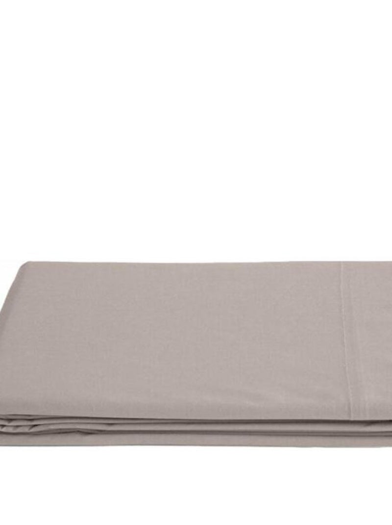 Drap plat - Vent du Sud - 100% Percale de coton peigné Beige - Kiabi