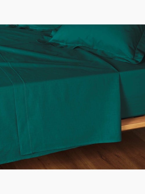 Drap plat 1 personne coton 57 fils Lina - Kiabi Drap plat 1 personne coton 57 fils Lina - Kiabi