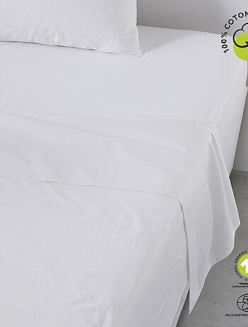 Drap plat 1 place en coton BIO