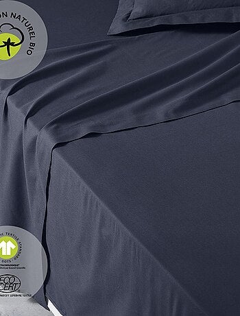 Drap plat 1 place en coton BIO