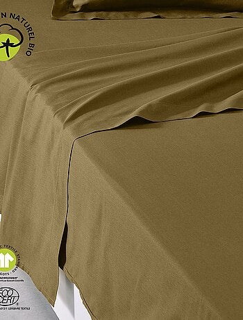 Drap plat 1 place en coton BIO