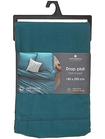 Drap plat 100% coton CARINA