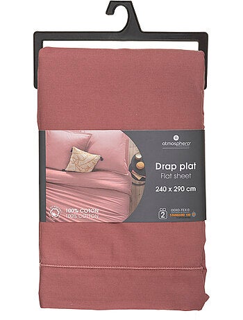Drap plat 100% coton CARINA