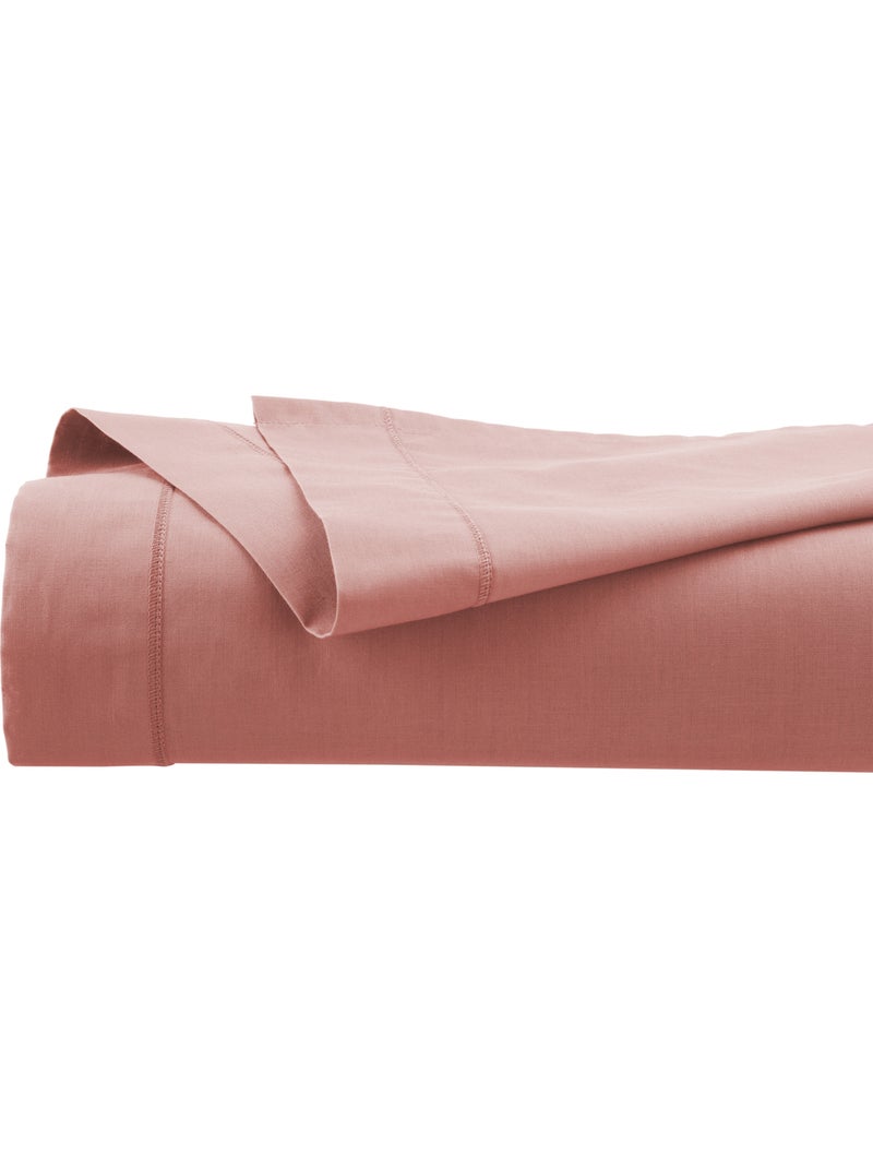 Drap plat 100% coton CARINA Blush - Kiabi
