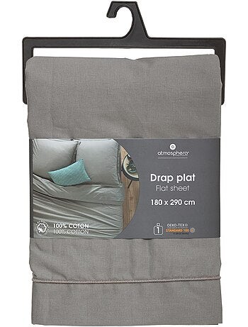 Drap plat 100% coton CARINA