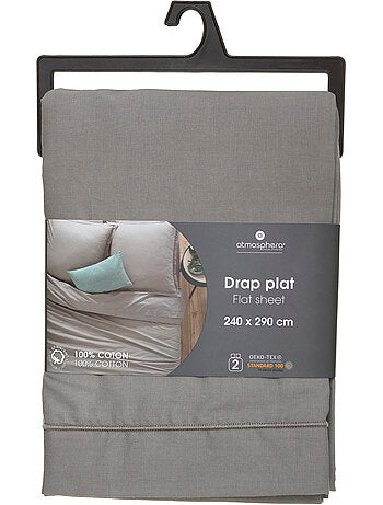 Drap plat 100% coton CARINA