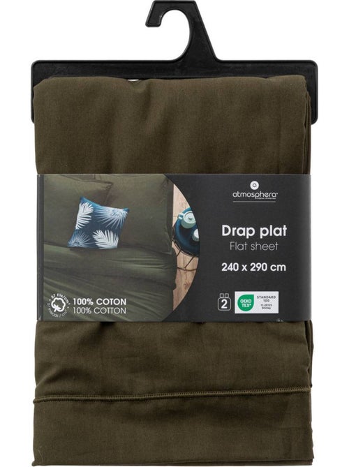 Drap plat 100% coton carina - Kiabi