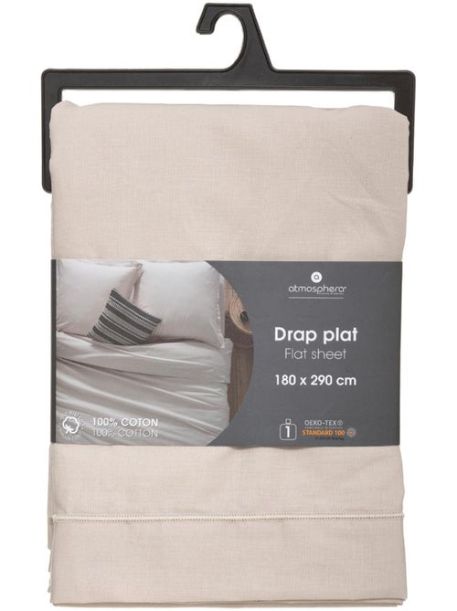 Drap plat 100% coton CARINA - Kiabi