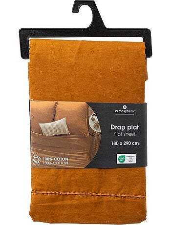 Drap plat 100% coton CARINA