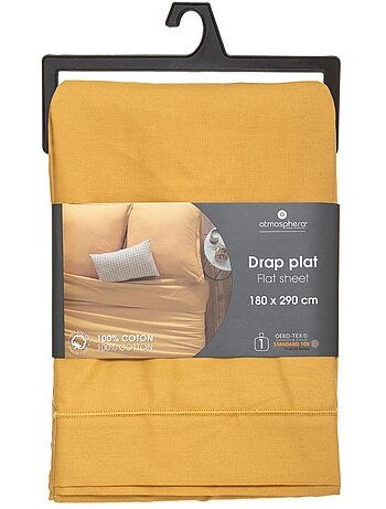 Drap plat 100% coton CARINA