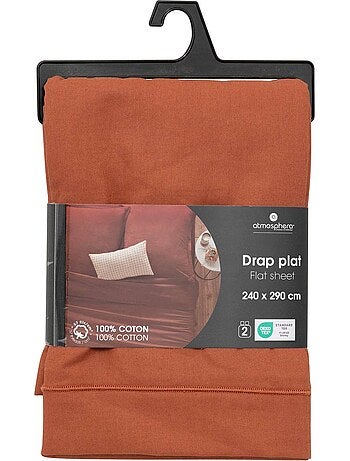 Drap plat 100% coton CARINA