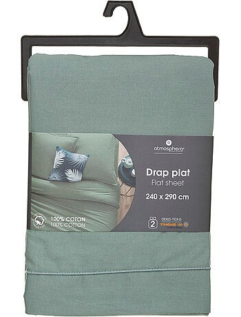 Drap plat 100% coton CARINA
