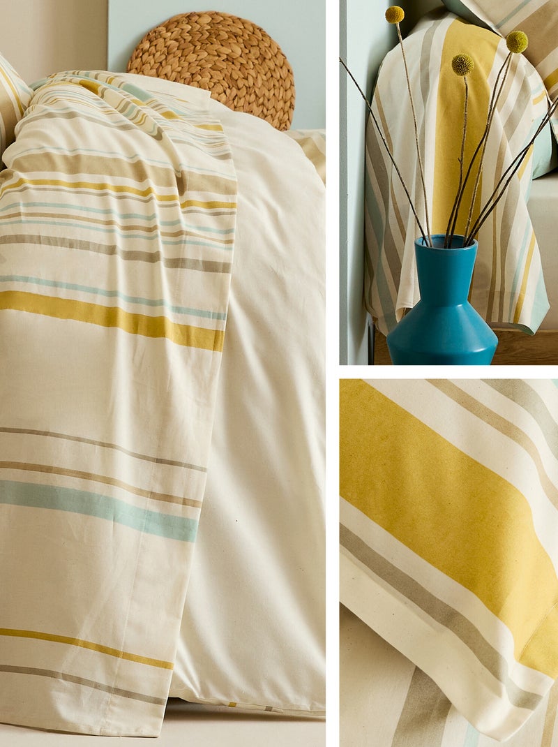 Drap plat 100% coton HUGO Moutarde - Kiabi