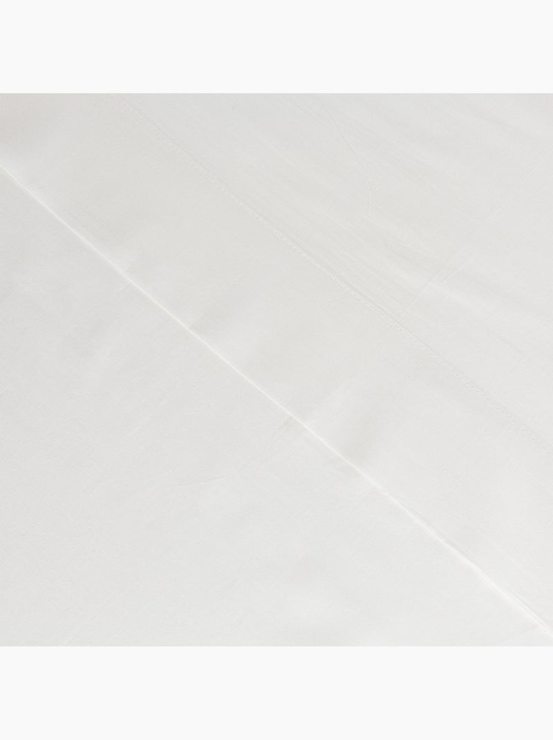 Drap plat 100% Coton Respirant Blanc - Kiabi