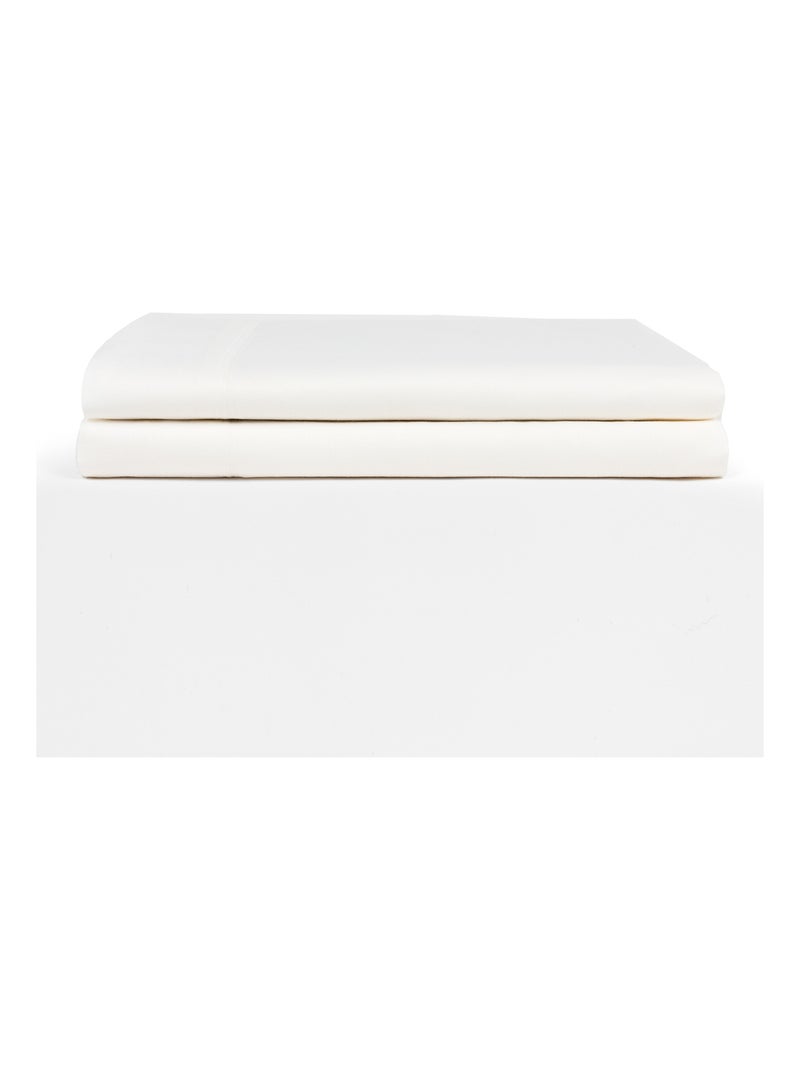 Drap plat 100% Coton Respirant Blanc - Kiabi