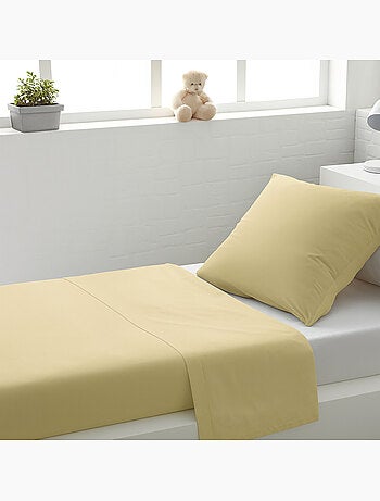 Drap plat 100% coton uni
