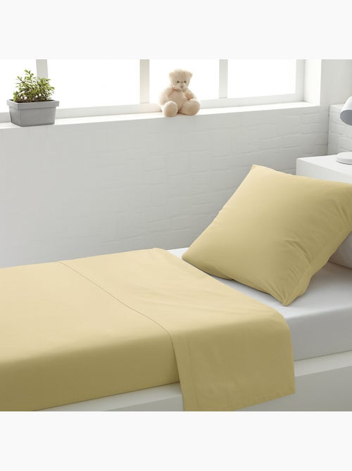 Drap plat 100% coton uni - Kiabi